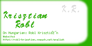 krisztian robl business card